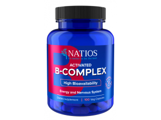 NATIOS Activated B-Complex, Aktivní formy vitamínů B, 100 veganských kapslí 🌱
