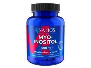 NATIOS Myo-Inositol, 500 mg, 90 veganských kapslí 🌱