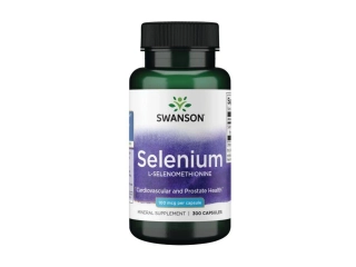Swanson Selenium (L-selenomethionine), 100 mcg, 200 kapslí
