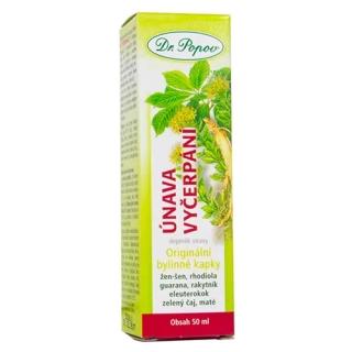 Únava vyčerpání , originální bylinné kapky, 50 ml