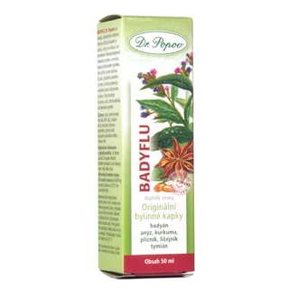 Badyflu, originální bylinné kapky, 50 ml