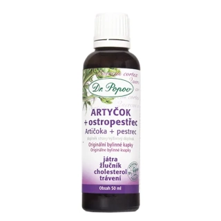Artyčok + ostropestřec, originální bylinné kapky, 50 ml