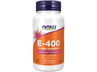 SLEVA NOW Vitamin E 400 IU (vitamin E ), 100 softgelových kapslí 14072